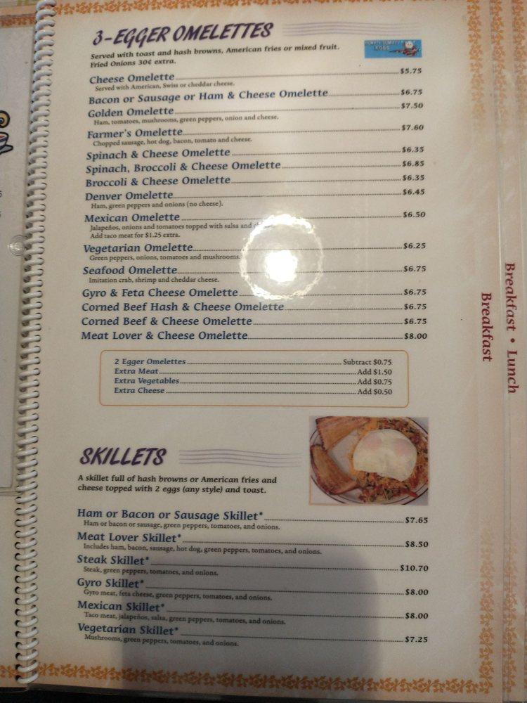 Menu at Golden Flame Family Restaurant, Manitowoc