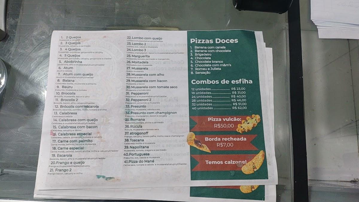 Pizzaria Do Mané cardápio