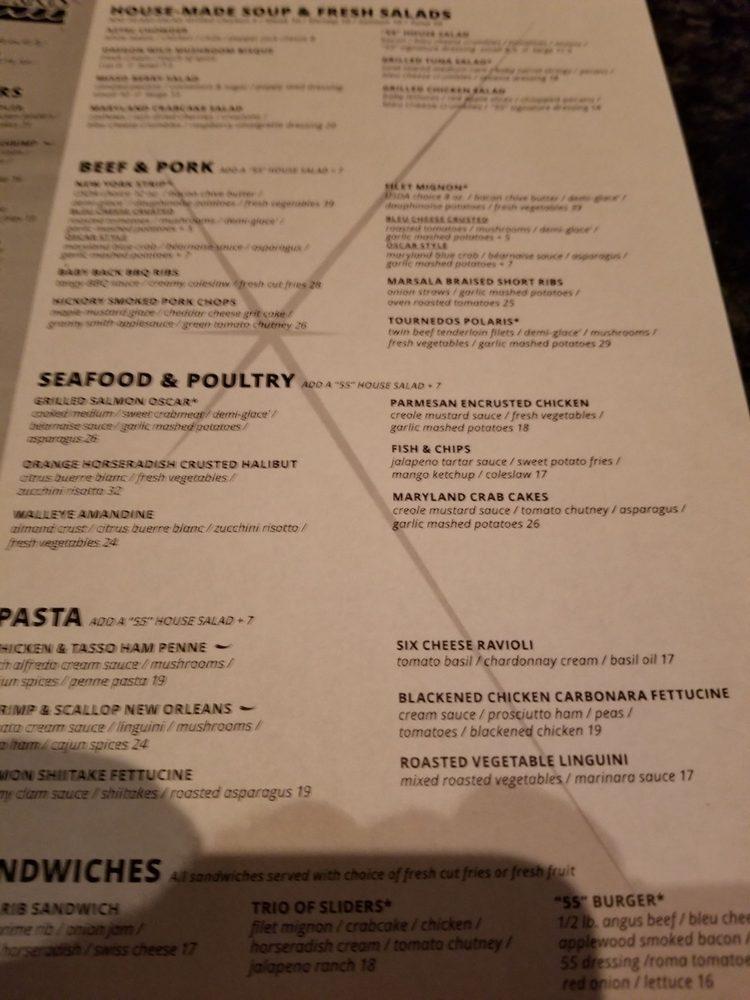 Menu at Polaris Grill restaurant, Columbus, Polaris Pkwy