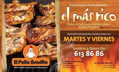 Restaurante El Pollo Asadito, Tuxtla Gutiérrez, Calle Cuarta Oriente Norte  519 - Opiniones del restaurante