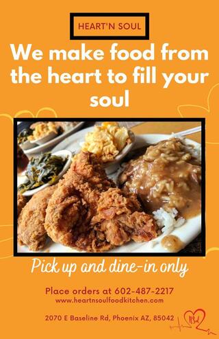 soul food dinner flyers