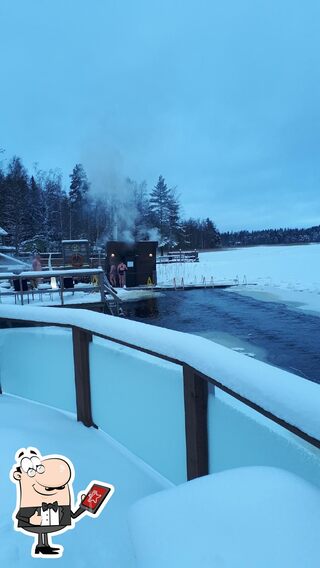 The cafe and terrace of Tykkimäen Sauna, Kouvola - Restaurant reviews