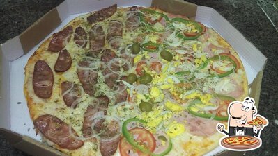 Escolha diferentes variedades de pizza