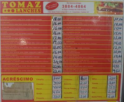 O Tomaz Lanches tem seu próprio respresentação visual