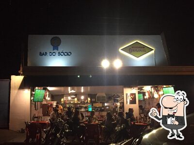 O interior do Bar do Sócio