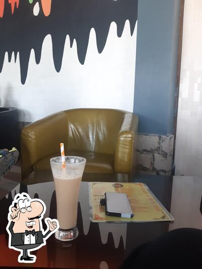 Take a seat at one of the tables at Cafe Cookies