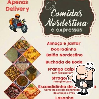 Aqui está a publicidade do Disk Comidas Nordestina