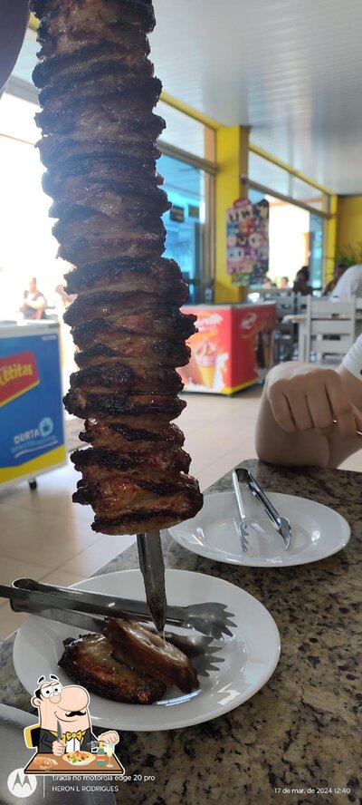 Comida em Mega Churrascaria