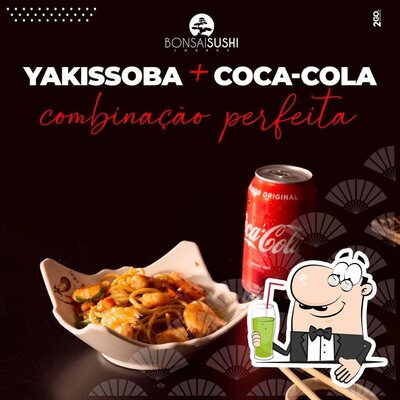 Você pode desfrutar de uma bebida do menu