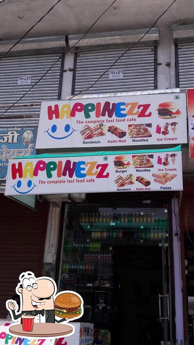 Taste one of the burgers offered by Happinezz
