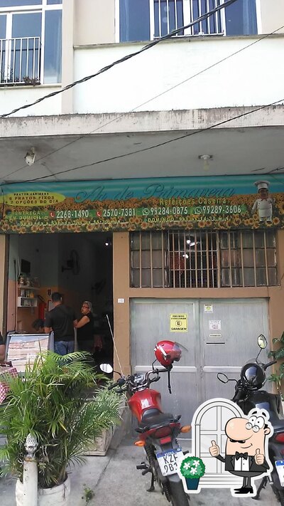 Desfrute da vista do exterior Restaurante Ar de Primavera Refeições Caseiras