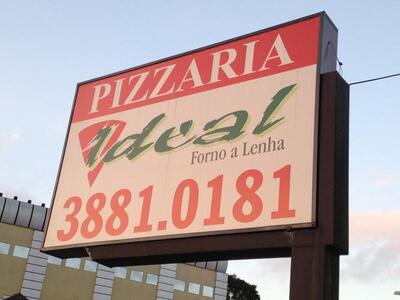 Aqui está a publicidade do Pizzaria Ideal Botucatu