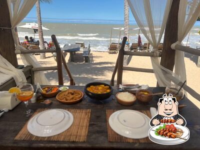 Platos en Manzuko Beach Club Barra do Cahy