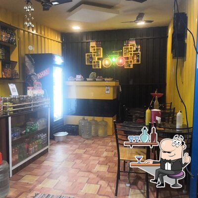 The interior of Galatta cafe