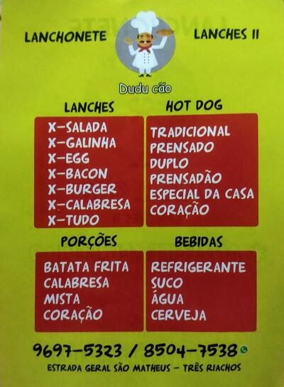 A marca do Lanchonete Dudu Cão