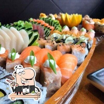 Peça diferentes opções de sushi