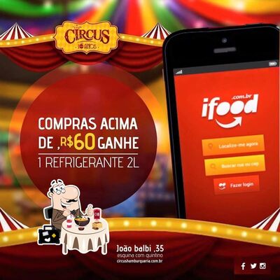 Comida em Circus Snack Bar
