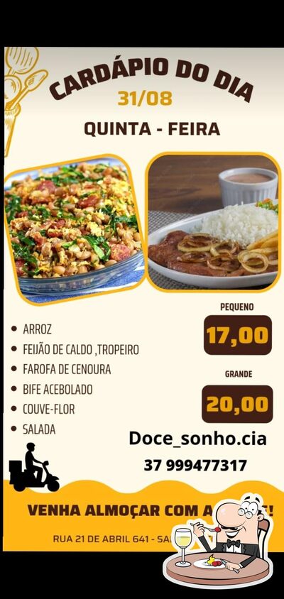 Platos en Doce sonho