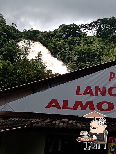 Você pode espairecer no exterior Restaurante Cachoeira