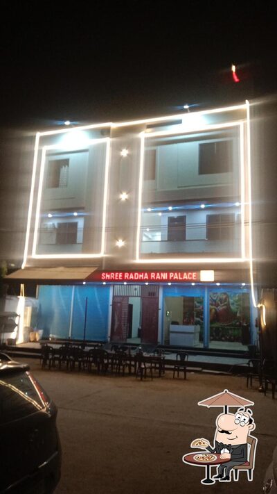 The outside part is an important feature of Shree Radha Rani Palace Khatushyam Ji