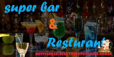 Super Bar provides a row of alcoholic beverages
