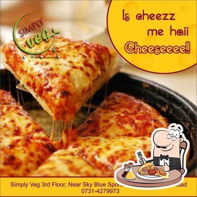 At Simply Veg Food Court, you can try pizza
