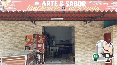 a área exterior é uma característica importante do Arte&Sabor - Mercearia e Lanchonete