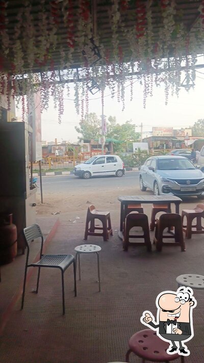 Take a seat at one of the tables at SWAERO CAFE