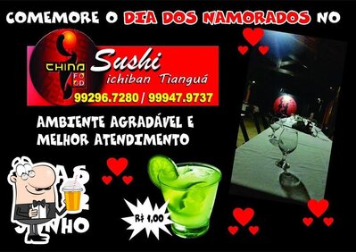 Desfrute de uma bebida no SushiDoDede