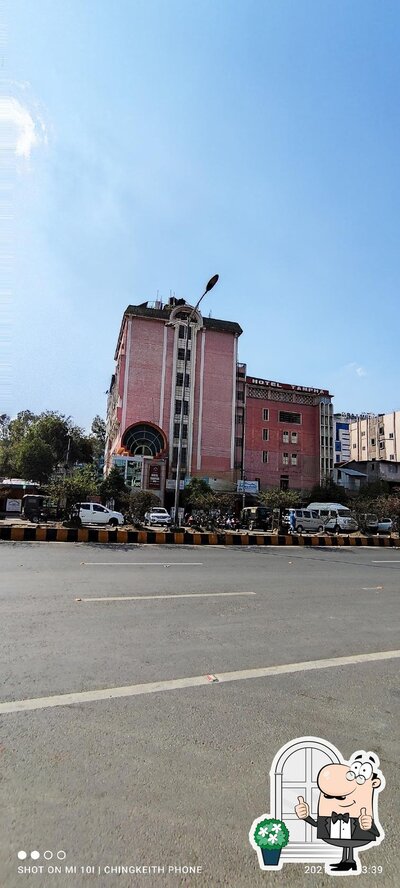 The outside part is an important feature of Muslim Rice Hotel