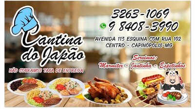Peça refeições de carne no Cantina Do Japão