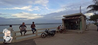 Enjoy the view outside Tea stall
