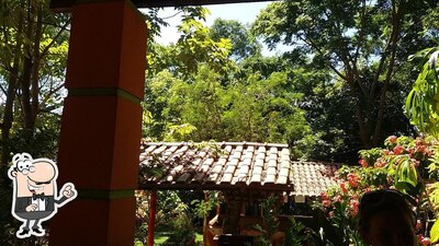 Você pode espairecer no na área externa do Restaurante e Balneário do Gaúcho
