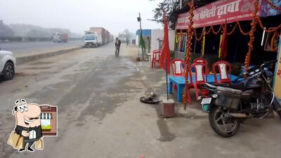 The exterior of Mahadev Dhaba