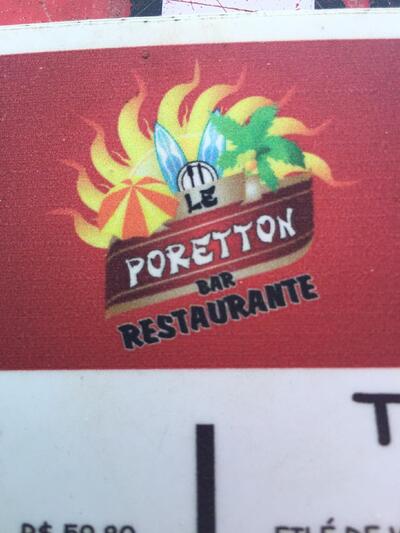 A marca do Restaurante Le Poretton