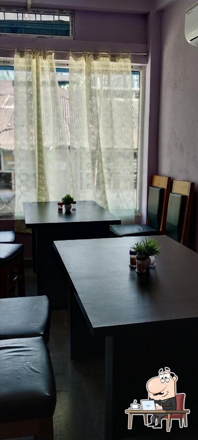 The interior of Shambhu Hotel