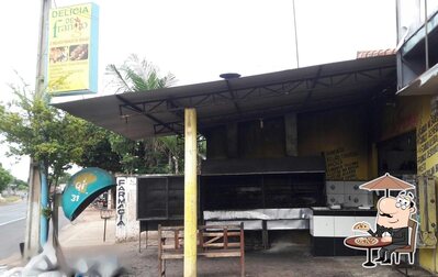 a parte exterior é uma característica importante do Delicia De Frango