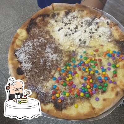 Pizzaria Aviarella serve uma escolha de pratos doces