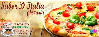 Escolha pizza no Sabor D'Itália Pizzaria