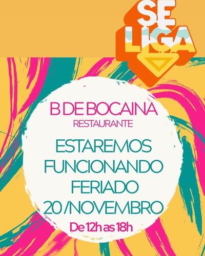 Aqui está a publicidade do Restaurante B de Bocaina