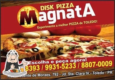 Comida em Disk Pizza Magnata Toledo PR