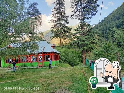 Enjoy the view at the outside area of CAFE 9 Chhalal, Kasol Kasol