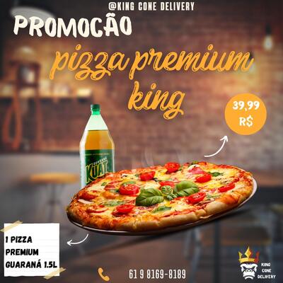 Leia as informações sobre o Pizza King Cone