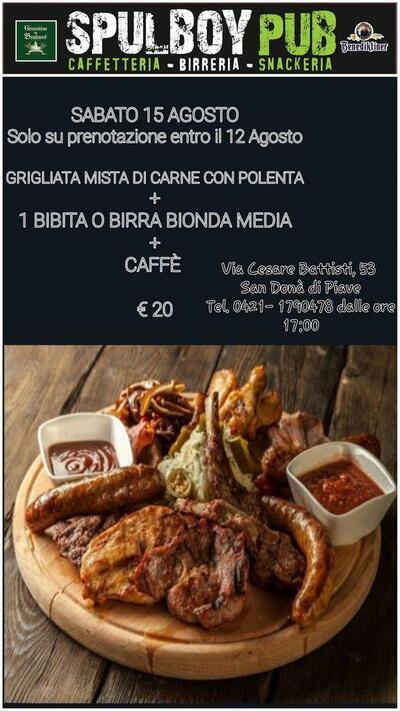 La pubblicità contiene informazioni su Spulboy Pub