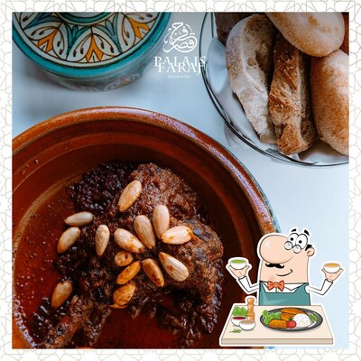 Nourriture à Restaurant L'Amandier Au Palais Faraj Suites & Spa
