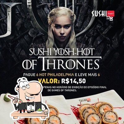 No Sushi Yosh, você pode provar sushi
