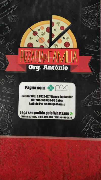 Aqui está a publicidade do PIZZARIA DA FAMÍLIA