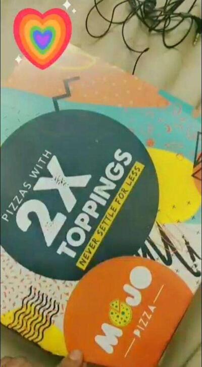 The logo of MOJO Pizza - 2X Toppings