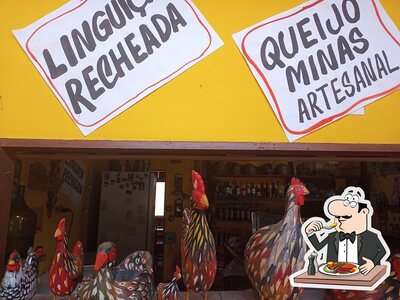 Comida em REI linguiça artesanal