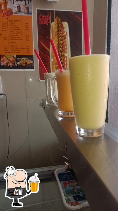 You can enjoy a drink from the menu